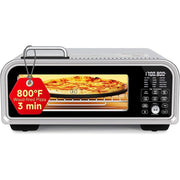 Kitchen Elite Air Fryer Toaster Oven Combo, 15-in-1 Digital, Stainless Steel, 18L Capacity, 800F Max Temperature, 1800W, Flip Away Oven with 7 Accessories, KE-PZA-102SS