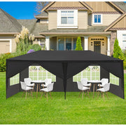 Ktaxon 10 ft x 20 ft Waterproof Party Tent with 6 Side Walls Waterproof Canopy Patio Wedding Gazebo Black