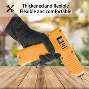FINITEX Black Nitrile Disposable Gloves, Small - 3.2mil, 100PCS, Powder-Free, Medical & Exam, Food Gloves