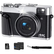 Wednkoly DC202L-AF 4K Digital Camera for Photography 48MP Black
