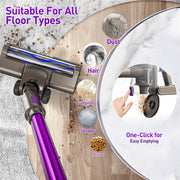 KUOSE P2 Cordless Vacuum Cleaner 38000pa/400W 50min 2200mAh Lightweight Stick Vacuum Cleaners for Home Pet Hair Car Carpet Hardwood Floor