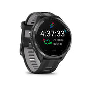 Garmin International Titanium Bezel GPS Smartwatch with Whitestone Case, Black