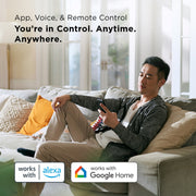 TCL 8,000 BTU Smart Portable Air Conditioner with Fan and Dehumidifier, White, 350 Sq. Ft., Model W8P95-5