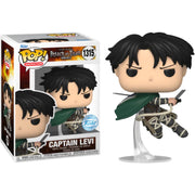 Funko Pop Animation Attack on Titan Captain Levi Ackerman 3.75 Inch Vinyl Figure AAA Anime Exclusive 68754