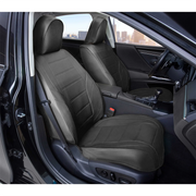 Auto Drive SC534455 Full Faux Leather Seat Covers - 2 Pack - Black, Universal Fit
