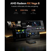 NIPOGI Mini PC AMD Ryzen 7 7730U 8-Core 16-Thread 4.5GHz, 16GB LPDDR4X RAM, 1TB SATA SSD, Triple 4K Display, WiFi 6, Bluetooth 5.2, Windows 11 Pro