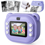 VILINICE Kids Camera Instant Print, 1080P HD Instant Camera with Print Paper