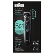 Braun AIO3450 5-in-1 Series 3 3450 Trimmer Kit, Black