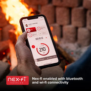 Nexgrill Neevo Smart Propane Outdoor Gas Grill, 44,000 BTU, 2 U Shaped Burners, Electronic Control, 714 Sq In Cooking Space, Cast Iron Grates, App Connected, 720-1054