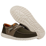 HEYDUDE Wally Tri Nylon Trailhead Casual Shoes for Men - Olive - 13M