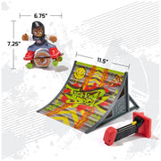Spin Master Tech Deck Shred N Blast Motorized Finger Skateboard Playset, Multicolor, Includes Skateboard, Trick Stick, and Ramp