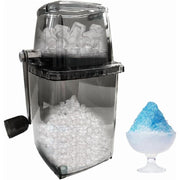 XIAOLONG Iceberg Ice Crusher, Manual Hand Crank, Stainless Steel Blades, Suction Base, Portable Silver Ice Breaker for Drinks and Ice Platters