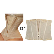 Weflink Waist Trainer for Women Underbust Corset with 15 Elastic Bones, Firm Abdominal Compression, Anti-Droop Design, Black or Complexion, XS to XXL