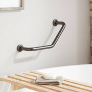 Signature Hardware GB09083-ORB Lenoir Solid Brass Angled Grab Bar, Oil Rubbed Bronze