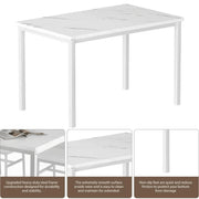 uhomepro Dining Table Set with 4 Chairs, 5 Piece Kitchen Table Sets
