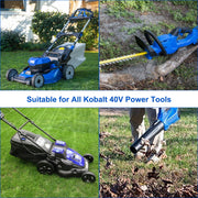 BOTKK 3000mAh 40V Power Tool Battery with Smart Cell Management, Shock-Absorbing Structure, Battery Level Indicator, Compatible with Kobalt 40V Outdoor Equipment KB240-06 KB240C-06 KB2540C-06