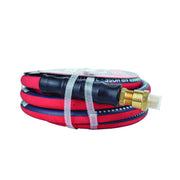 Blubird Patriot Pro Rubber Air Hose, 3/8 in Diameter, 15 ft Length, 300 PSI, Red, BLBPP3815