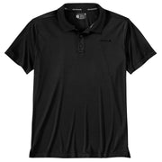 Carhartt Force Sun Defender Relaxed-Fit Lightweight Short-Sleeve Polo - Black - LT