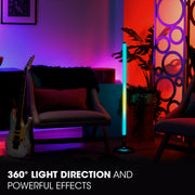 JBL PartyLight Stick Bluetooth 360-Degree LED Light, IPX4 Splashproof, 8-Hour Battery, Black