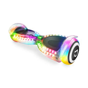 Jetson Pixel Hoverboard, White Translucent Shell with LED Lights, Bluetooth Speaker, Self-Balancing, 9 mph