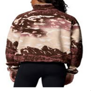Columbia Helvetia II Printed Half-Snap Cropped Pullover - Tobacco Sisters - M
