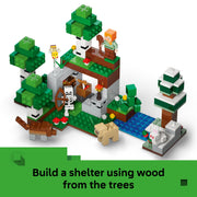 LEGO Minecraft First Night Adventure Building Toy, 301 Pieces, Multicolor, Ages 8+, Includes 7 Minifigures and Accessories, 6585539