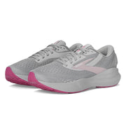 Brooks Womens Adrenaline GTS 24 Running Shoe, GuideRails Support, Nitrogen-Infused DNA Loft v3 Cushioning, Alloy White Zephyr, Size 11M