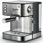 Geek Chef EM01 Plum Chef Espresso Machine, Black & Silver