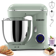 CEBORY SM-1533 3-IN-1 Stand Mixer 6.5 QT Tilt-Head 10-Speed Kitchen Electric Mixer with Dough Hook, Beater, Whisk