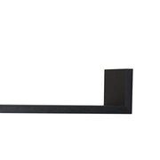 Danya B. Black Laminate Floating U Shelves (Set of 3 Pieces)
