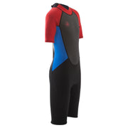 Body Glove Pro3 Junior Shorty Spring Wetsuit, 2/1mm Neoprene, Back Zip, Adjustable Neck Closure, Red, Size 12