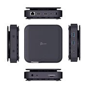 J5create JCD3198 USB-C Dual 4K HDMI Dock Without PD 3.1 Pass Through Charging (5.12x5.12 in and 14.7 oz)