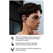 Cleer ARC II Open-Ear True Wireless Bluetooth Headphones with Snapdragon Sound, Dual Mic, IPX5 Sweat Resistant, 35 Hours Playtime, Blue