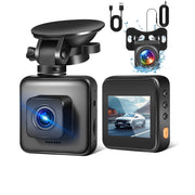 YETOKING XC006 Dual Dash Cam, 1080P Front and 720P Rear, Wide Dynamic Range, Super Night Vision, 24H Parking Mode, Loop Recording, Supports 256GB