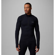 Columbia Midweight Stretch Long Sleeve Baselayer Half Zip, Omni-Heat Reflective, Moisture-Wicking, Four-Way Stretch, Black, 1638571011L