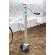 Dutton-Lainson 1500 lb Trailer Tongue Jack, Swivel, 8 in Polypropylene Wheel, Zinc-Plated Finish, 10 in Travel, 22800