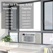 Ktaxon GWE-10CR/caez WiFi Enabled Mechanical Window Air Conditioner, White, 10000BTU 110V 1050W