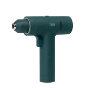 TINKR Cordless Brushless Power Drill, 12V, 30 Torque Settings, Dual Speed, LED Display, USB-C Rechargeable, Soft Grip, Green, Complete 18-Piece Kit, TNKR-CD-12-B
