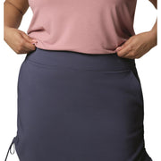 Columbia Womens All Seasons Ruched Skort with Omni-Shade UPF 50 and Omni-Shield Repellency, Nocturnal, Large, 2114801466L