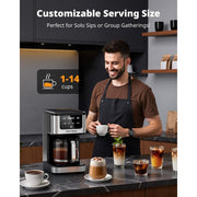 AIRMSEN HR-CM306 14-Cup Programmable Drip Coffee Maker