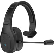 Blue Tiger Storm in Black Wireless Bluetooth Professional Trucker Headset with Microphone, Cooling Gel Ear Cushion Black