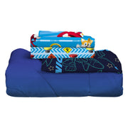 Sonic the Hedgehog Kids Twin Bed in a Bag, Gaming Bedding, Comforter and Sheets, Blue