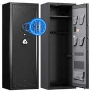 KAER K23G-35-1400C-B 10-15 Large Gun Safe for Home, Adjustable Storage for 10-12 Long Guns and 4 Pistols, Black