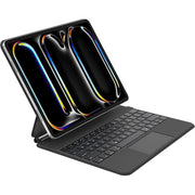 Belkin Pro Keyboard Case with Magnetic Stand, Backlit Bluetooth Keyboard, Large Trackpad for iPad Pro 13 in M4 M5, Black, BBZ003tt-V2