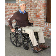 Equate Lightweight Foldable Steel Wheelchair with 18