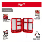 Milwaukee 48-32-9922 Customizable Large Case for Impact Driver Accessories