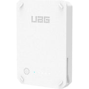 Urban Armor Gear Workflow Rechargeable Battery Pack, 3000mAh, White/Gray, External Hot-Swappable Charger Compatible with iPhone 14/13/12/12 Pro/SE/8 Workflow Cases, 114023BW4130