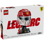 LEGO Editions Scuderia Ferrari HP Charles Leclerc Helmet Building Set, 886 Pieces, Collectible F1 Display with Minifigure and Stand, Multicolor, 6590600
