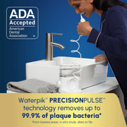 Waterpik Sonic-Fusion 2.0 Professional Flossing Electric Toothbrush with Water Flosser Combo, White, SF-04W030-1