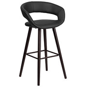 Flash Furniture 29.5 in. Black Cushioned Bar Stool-CH152560BKVY